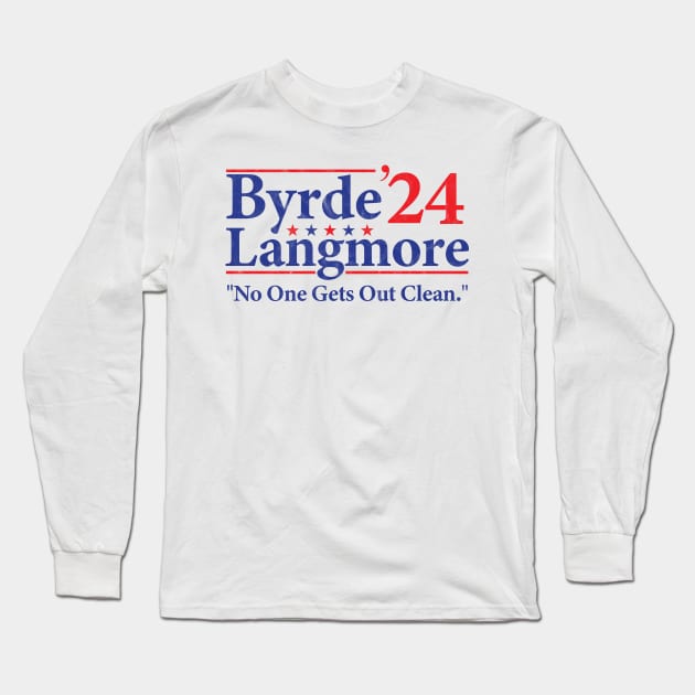 Byrde Langmore 2024 Election Long Sleeve T-Shirt by vintage-corner